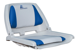 Сиденье с виниловыми подушками, серое с синим (10253849)